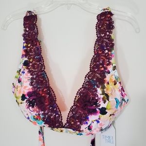 NWT Time and Tru Missy Elevated/Bikini Top…